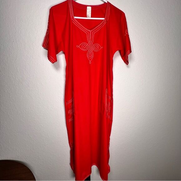 Vintage dress 🔥 made in Egypt 🔥 Pockets 🔥 small - Picture 1 of 6